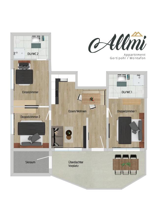 Allmi Appartement Sankt Gallenkirch Exterior foto
